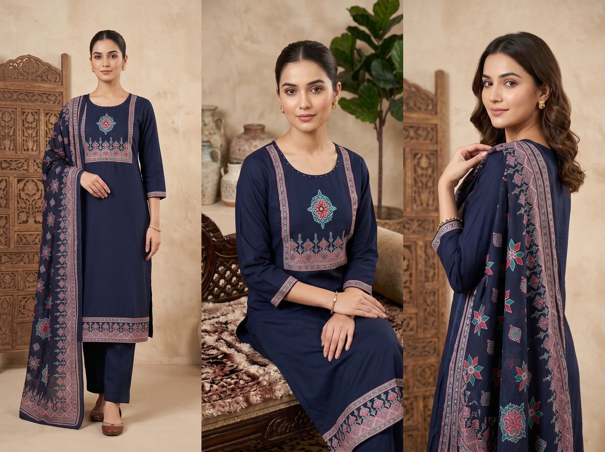 𝐌𝐚𝐚𝐭𝐫𝐢𝐲𝐚𝐚™ | Royal Elegance in Every Thread – Premium Pure Cotton Suit