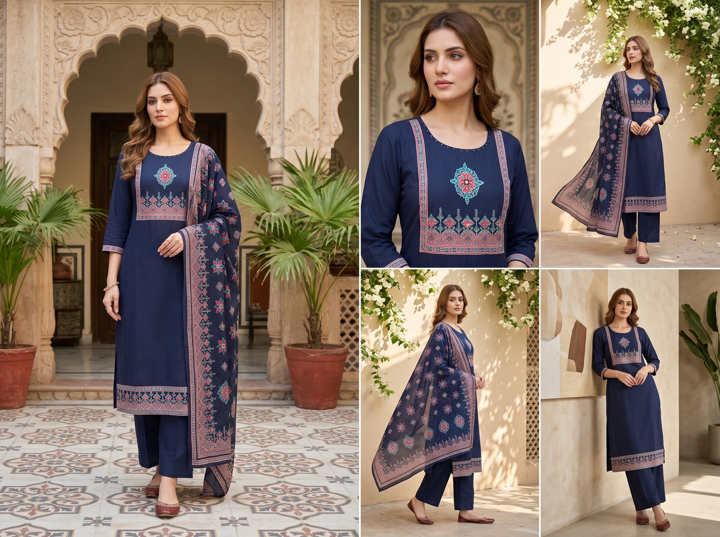 𝐌𝐚𝐚𝐭𝐫𝐢𝐲𝐚𝐚™ | Royal Elegance in Every Thread – Premium Pure Cotton Suit